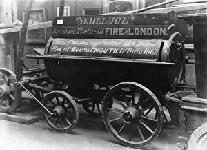 London Fire Brigade Museum Gallery: Fire engine that attended a fire in Bournemouth