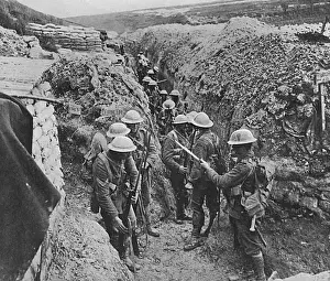 The Lancashire Fusiliers Fixing Bayonets Print 1 July 1916