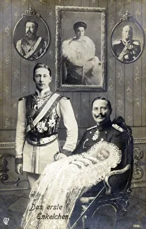 The First Grandchild - three generations of German Royalty, Grandfather Kaiser Wilhelm II The First Grandchild - three generations of German Royalty, Grandfather Kaiser Wilhelm II