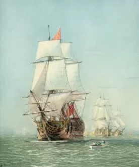 Warships Gallery: The first journey of Victory, 1778