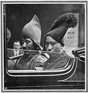 The First Lamas to visit Europe in a taxi The First Lamas to visit Europe in a taxi