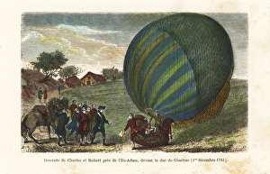 First manned hydrogen balloon flight First manned hydrogen balloon flight