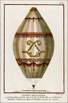 <b class=qtipBold><figcaption>First Montgolfiere 1783</figcaption></b><br>THE FIRST PRACTICAL BALLOON Montgolfier's first air balloon, unmanned, was launched at Annonay, rose to 2000 metres ; the Academie Royale des Sciences paid for the venture<br><em>© Mary Evans Picture Library</em> First Montgolfiere 1783