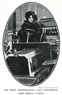 Occupations Gallery: First professional female chauffeur 1909