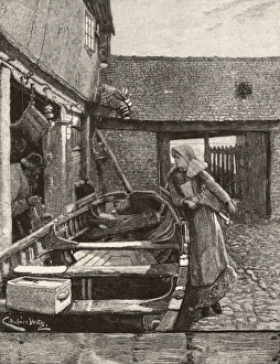 The Fishermans Daughter by Charles Napier Hemy The Fishermans Daughter by Charles Napier Hemy