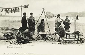 Drying Collection: Fishermen on the River Volga at Samara