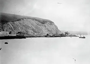 Fishguard Harbour Railway Station construction, South Wales Fishguard Harbour Railway Station construction, South Wales