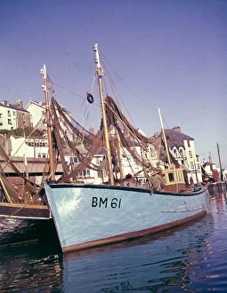 Fishing boat in Brixham Harbour, Devon Fishing boat in Brixham Harbour, Devon