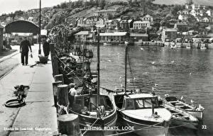 Fishing Boats in the harbour at Looe, Cornwall Fishing Boats in the harbour at Looe, Cornwall