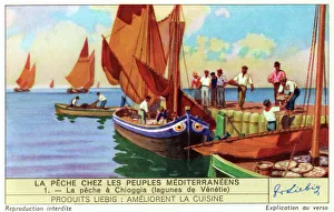 <b class=qtipBold><figcaption>Fishing Near Venice</figcaption></b><br>Fishing at Chioggia in the lagoons of Venice. Date: 1939<br><em>© Mary Evans Picture Library 2015 - https://copyrighthub.org/s0/hub1/creation/maryevans/MaryEvansPictureID/10194472</em> Fishing Near Venice