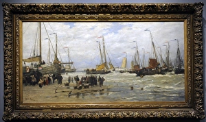 Fishing Pinks in Breaking Waves, c. 1875-1885, by Hendrik Wi Fishing Pinks in Breaking Waves, c. 1875-1885, by Hendrik Wi