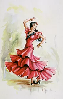 Popular themes/dance/flamenco dancer