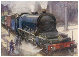 <b class=qtipBold><figcaption>'FLAMME PACIFIC'</figcaption></b><br>The journey from Brussels to Ostend is brief, and runs over flat terrain : yet this locomotive - the 'Flamme Pacifique' - is the most powerful in Europe<br><em>© Mary Evans Picture Library</em> 'FLAMME PACIFIC'