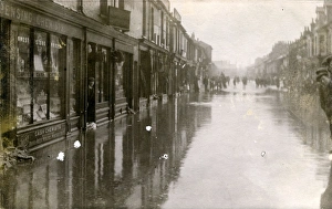 Flooded Street, Great Yarmouth, Norfolk Flooded Street, Great Yarmouth, Norfolk