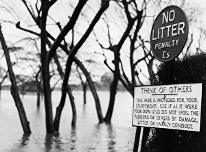 Floods at Youngs Park, Goodrington, Paignton, Devon Floods at Youngs Park, Goodrington, Paignton, Devon