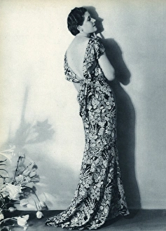 Floral evening dress 1934 Floral evening dress 1934