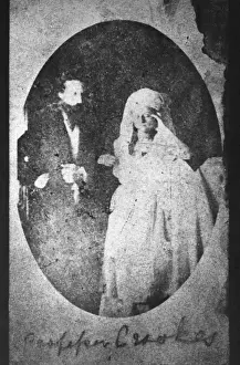 Florence Cook with the Spirit Katie King, Print 1856-1904