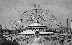 A flying roundabout; Sir Hiram Maxims latest invention A flying roundabout; Sir Hiram Maxims latest invention