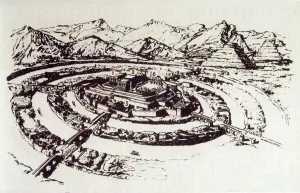 Plato Prints: Print of Atlantis, The Atlantean capital