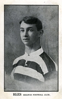 Footballer Rees, Halifax Football Club, Yorkshire Footballer Rees, Halifax Football Club, Yorkshire