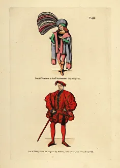 Foppish men's fashion from the era of King Foppish men's fashion from the era of King