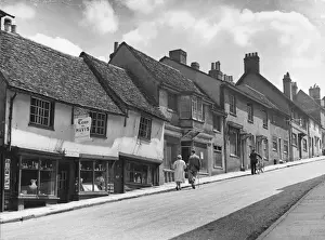 Fore Street, Hatfield Print: Wood Block Paving Experimentation