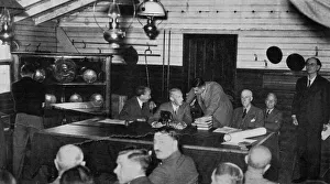 Sutton Gallery: The foreman of the jury conferring with the Coroner in Sutton village hall where a