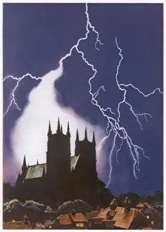 Stormy Weather Art Prints: Forked Lightning