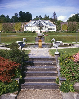 Formal gardens at Arlington Court, North Devon Formal gardens at Arlington Court, North Devon