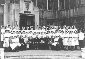 New Images July 2020 Gallery: Formal Nurses? prize giving group, Hammersmith Hospital