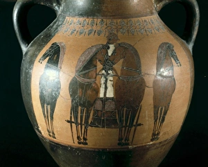 Hellenic Gallery: Four-in-hand. Greek art
