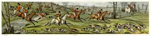 Huntsmen Gallery: Fox hunting, full cry 1820