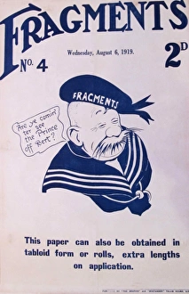 Fragments magazine poster by Bruce Bairnsfather, 1919 Fragments magazine poster by Bruce Bairnsfather, 1919