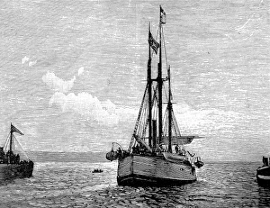 The Fram leaving Christiania, Norway, 1893 The Fram leaving Christiania, Norway, 1893
