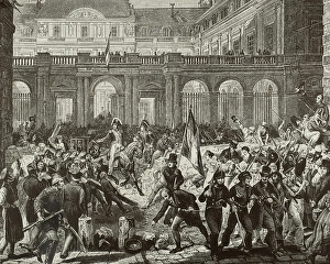 France. Paris. July Revolution. 1830. The Duke of Orleans go France. Paris. July Revolution. 1830. The Duke of Orleans go