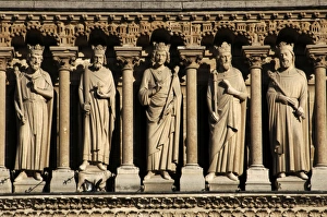 France. Paris. Notre Dame Cathedral. The Kings Gallery. Deta France. Paris. Notre Dame Cathedral. The Kings Gallery. Deta