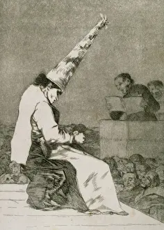 Goya's Aquatint Print: Los Caprichos, Aquellos Polvos Art