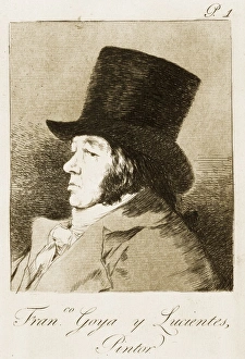 Francisco de Goya y Lucientes, painter. Capricho plate 1 Francisco de Goya y Lucientes, painter. Capricho plate 1