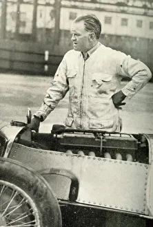 Freddie Dixon, racing car mechanic, Brooklands Freddie Dixon, racing car mechanic, Brooklands