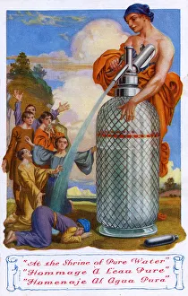 French Advertising Postcard - Mineral Water Gas Soda Stream French Advertising Postcard - Mineral Water Gas Soda Stream