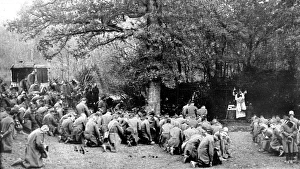 The French army celebrating Mass at the front The French army celebrating Mass at the front