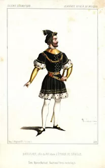 French baritone Paul Barroilhet as the King