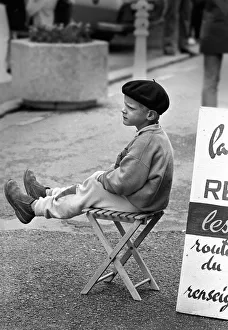 Bored Gallery: French boy in beret, Roscoff, France
