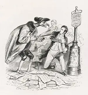 French Censor Print LE CENSEUR