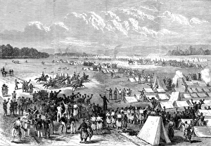 The French Emperor visiting the French Army at Chalons; Fran The French Emperor visiting the French Army at Chalons; Fran