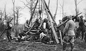 French gunners positioning a heavy gun-carriage French gunners positioning a heavy gun-carriage