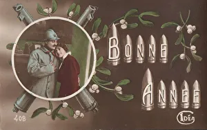 WW1 set of 3 French romantic postcards Allied soldier and sweetheart WW1 set of 3 French romantic postcards Allied soldier and sweetheart