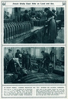 French shells used on Land and Sea WWI French shells used on Land and Sea WWI