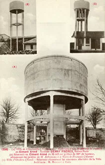 Images Dated 7th August 2018: French Water Towers - Built in Reinforced Concrete