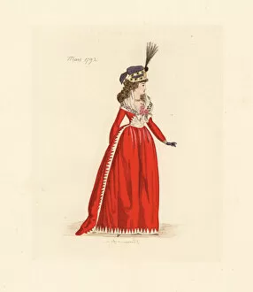 Cockade Gallery: French woman wearing the fashion of February 1793